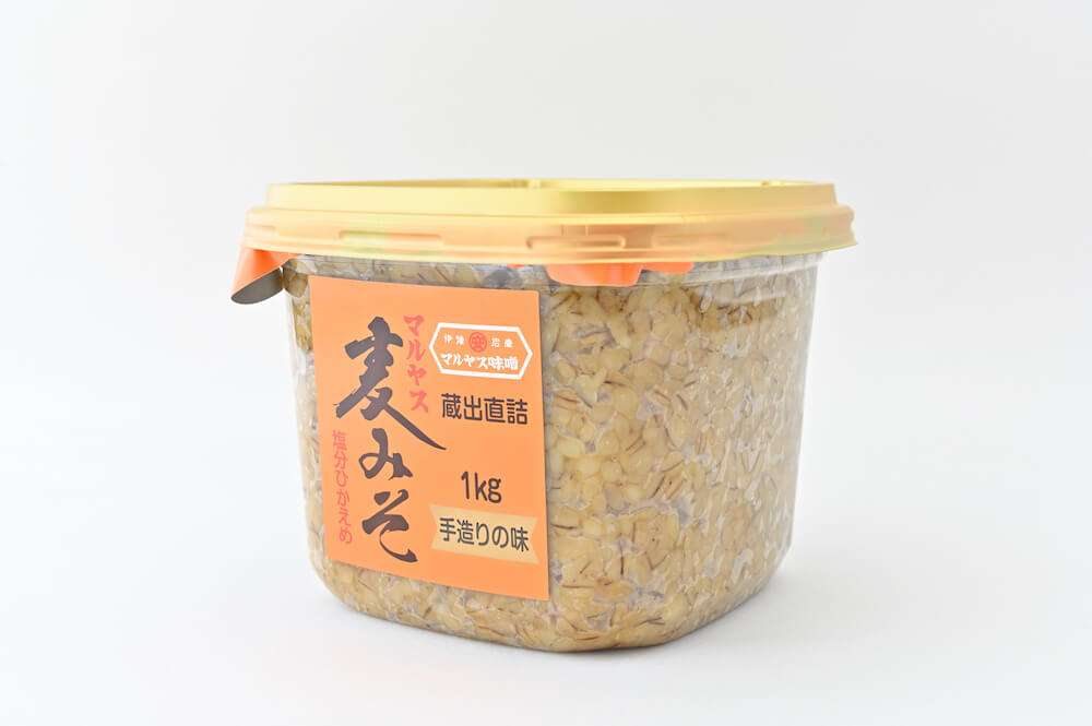 無添加麦味噌 粗ずり・粒セット １kg×各３個 – AINAN STAND