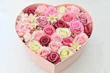 画像をギャラリービューアに読み込む, シャボンフラワー ハートBOX ピンク