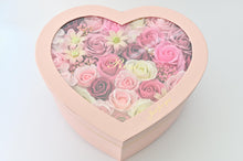 画像をギャラリービューアに読み込む, シャボンフラワー ハートBOX ピンク