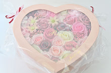 画像をギャラリービューアに読み込む, シャボンフラワー ハートBOX ピンク