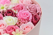 画像をギャラリービューアに読み込む, シャボンフラワー ハートBOX ピンク