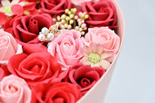 画像をギャラリービューアに読み込む, シャボンフラワー ハートBOX レッド